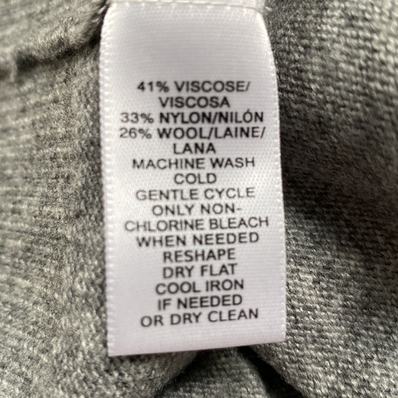 Loft Crewneck Tie Sleeve Sweater 💗 Gray - Picture 11 of 12